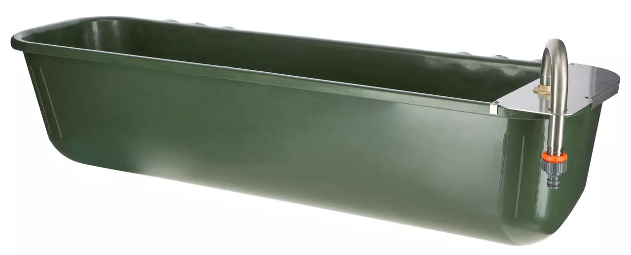 Kerbl Langfuttertrog mit Schwimmerventil 42 l