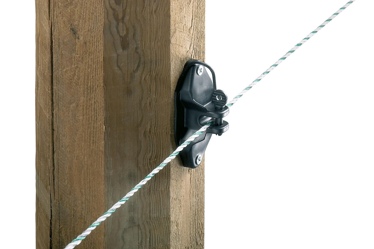 AKO ISOLATORE PIN-LOCK per pali in legno, nero