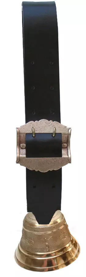 Schweizer Glocke mit Lederriemen