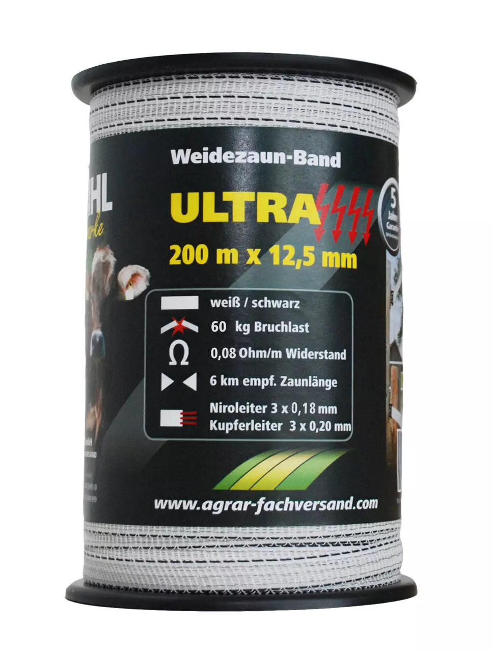WAHL-FENCE Weidezaunband - ULTRA - 12,5 mm / 200 m