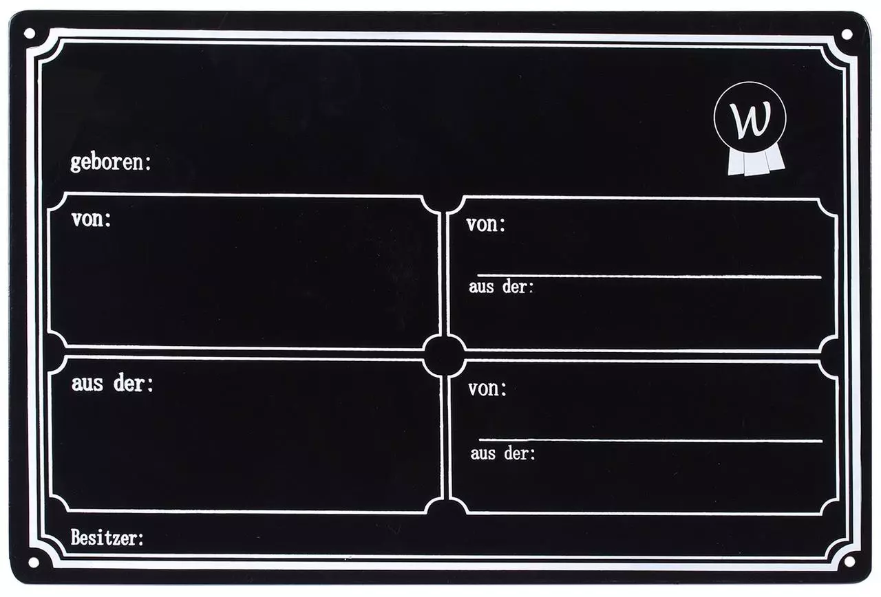 Waldhausen Boxenschild, Metall Waldhausen Boxenschild, Metall