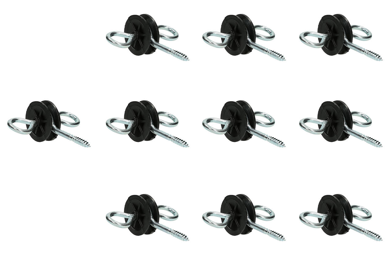 AKO Isolatore maniglia per cancelli, zincato, 10 pezzi
