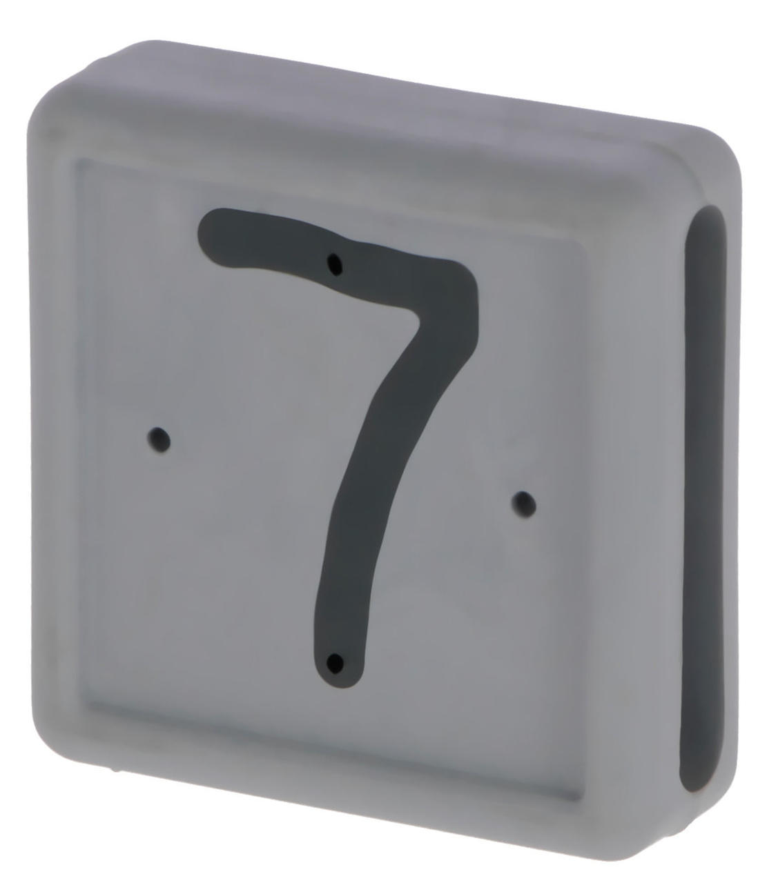 Fußbandnummer 1-stellig, 10er Pack 7 grau