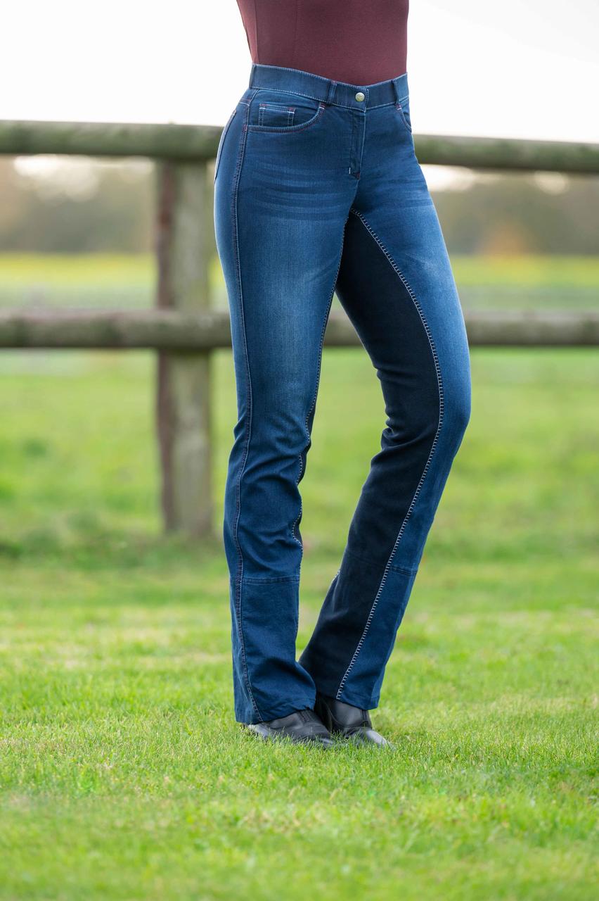 HKM Jodhpur Reithose -Summer Denim-