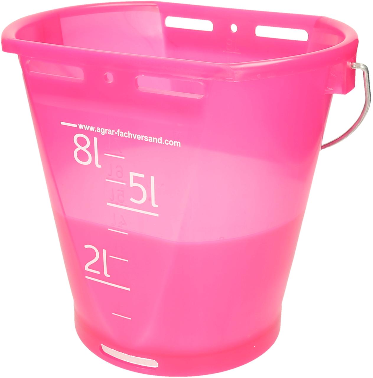 Hiko Kälbertränkeeimer-Set transparent, Pink