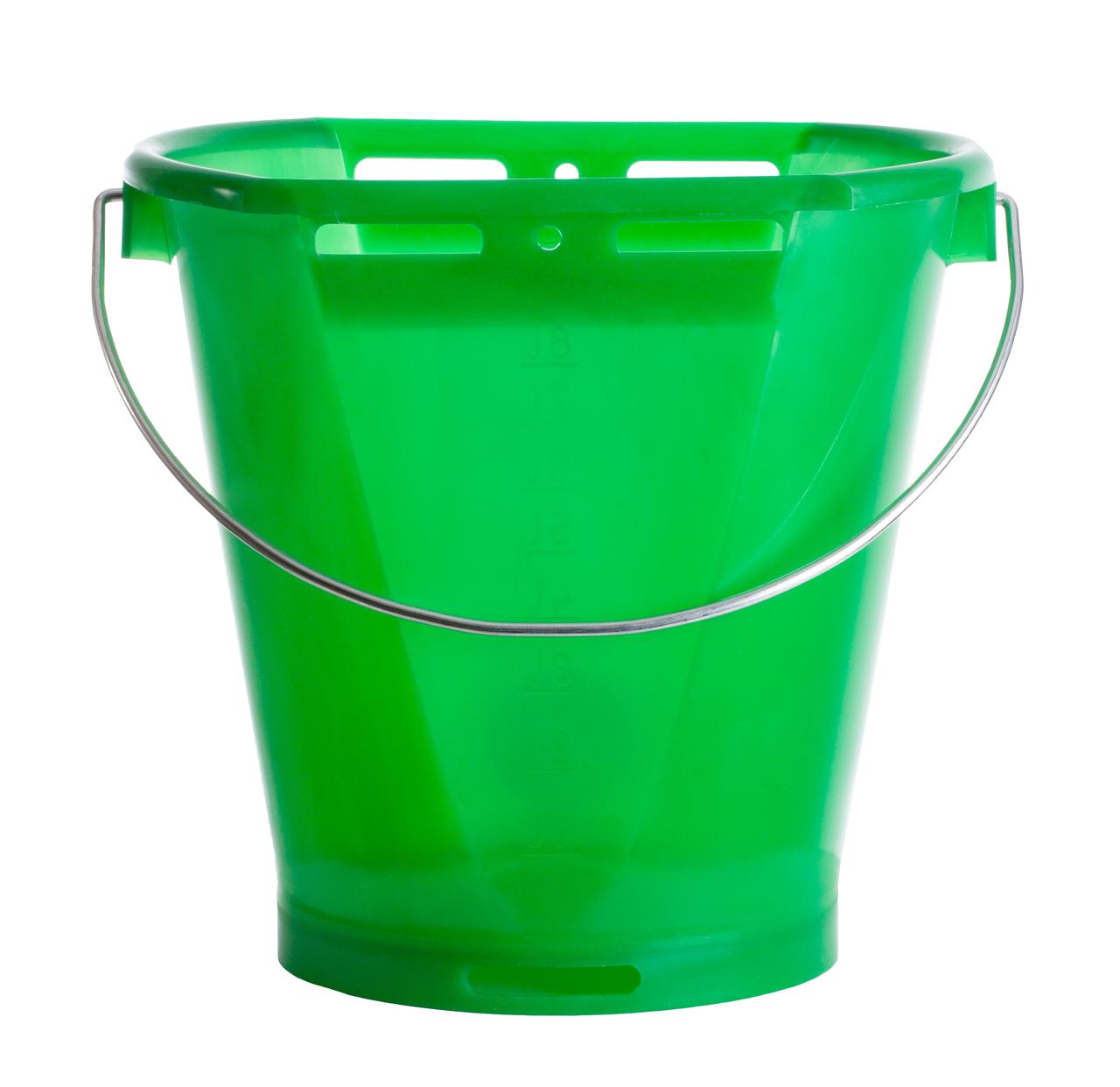 Hiko Kälbertränkeeimer transparent,Neonorange