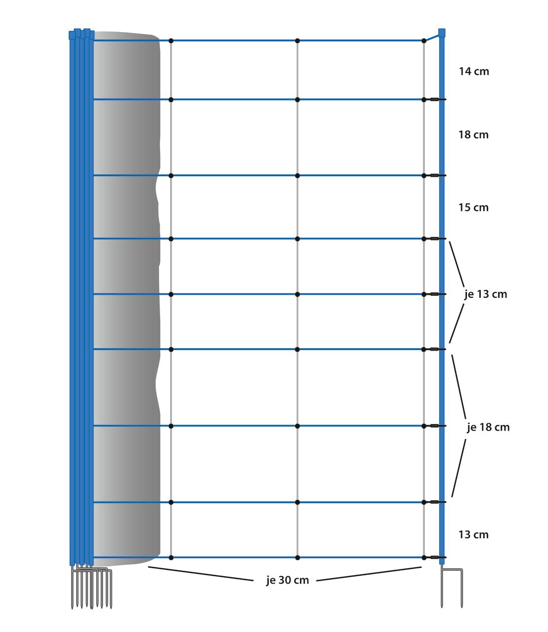 AKO TitanNet Premium Vario, 122 cm, 50 m