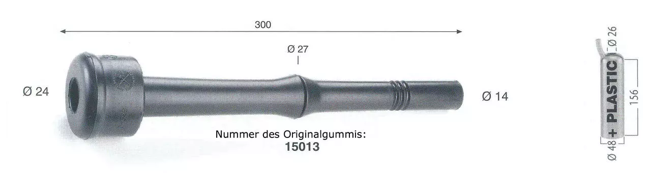WAHL-Hausmarke Zitzengummi passend für SAC 15.013, lang WAHL-Hausmarke Zitzengummi passend für SAC 15.013, lang