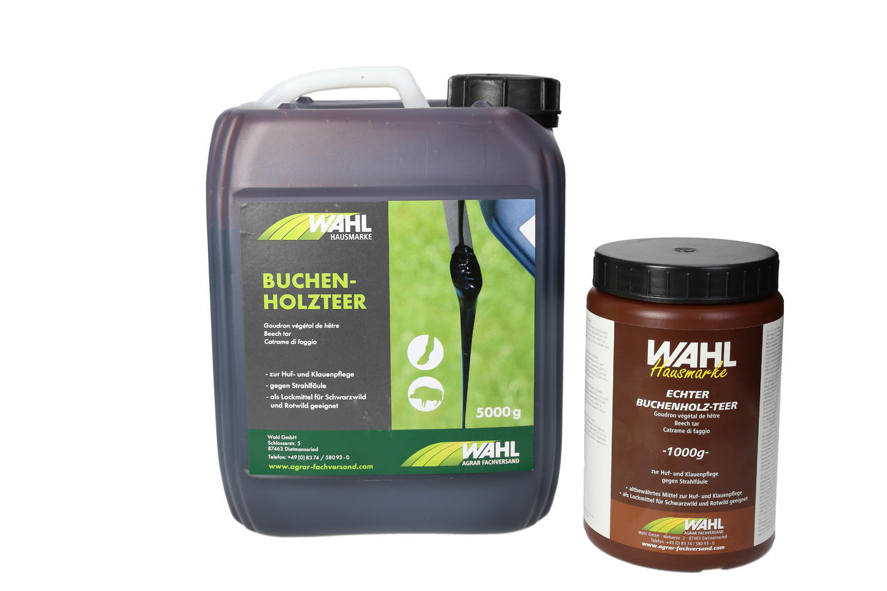 WAHL-Hausmarke Buchenholzteer - versch. Größen