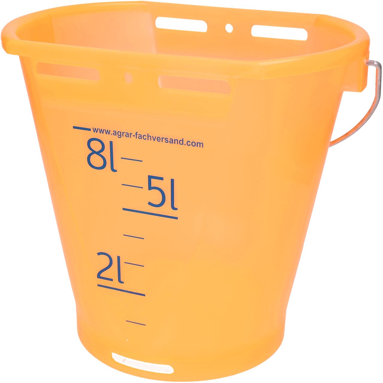 Hiko Kälbertränkeeimer transparent,Neonorange