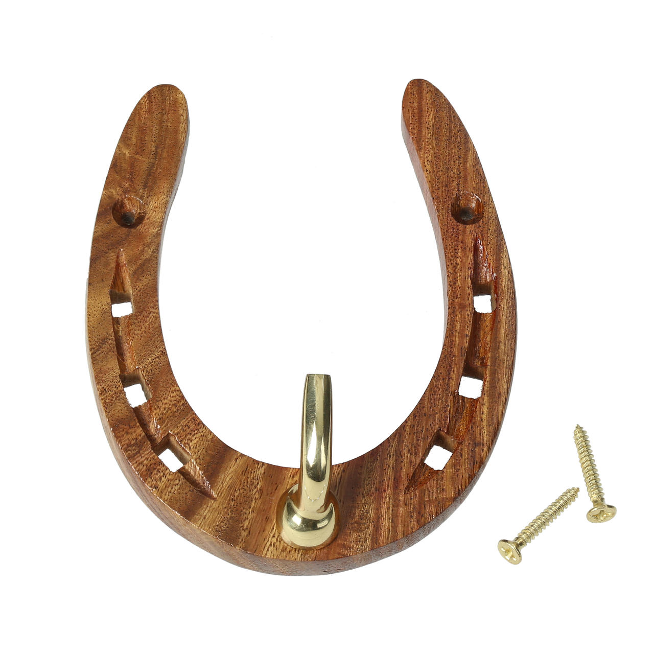 HKM Support de fer à cheval en bois HKM Support de fer à cheval en bois