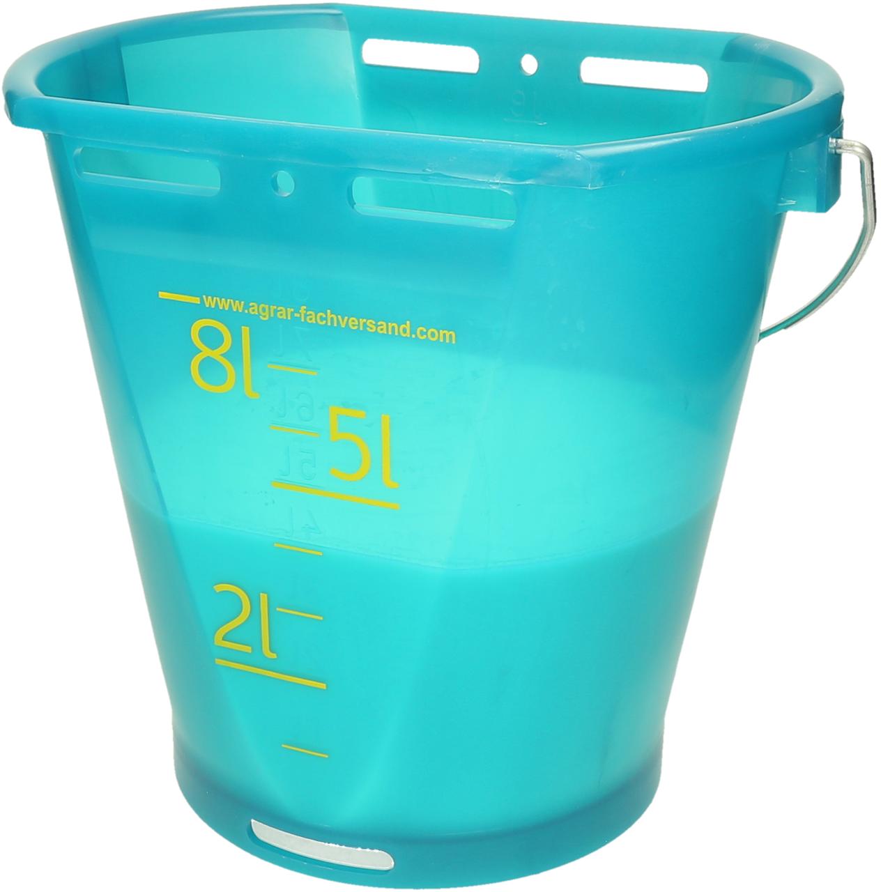 Hiko Kälbertränkeeimer transparent, Petrol