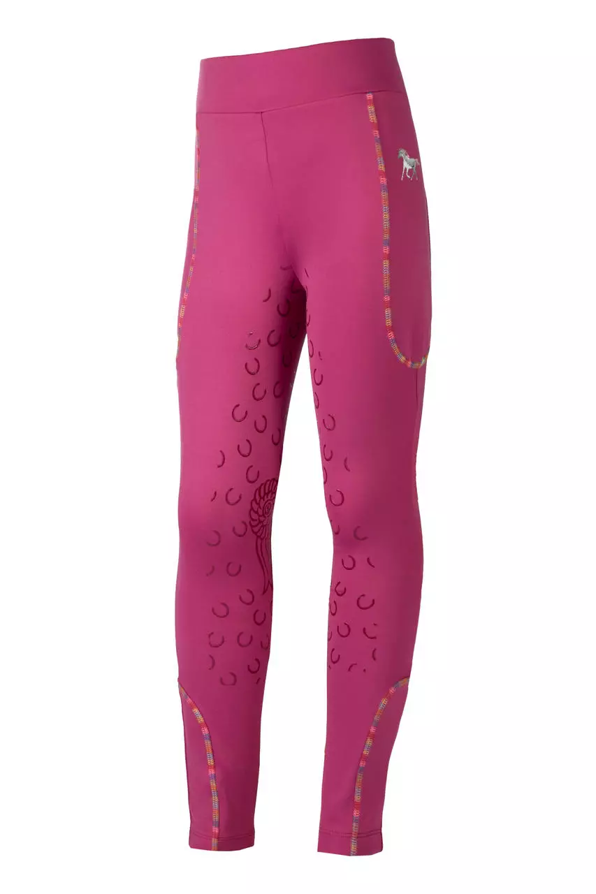 HKM Reitleggings Polly Silikon-Vollbesatz