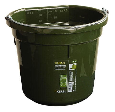 Kerbl Seau à eau et à alimentation FlatBack 20 L