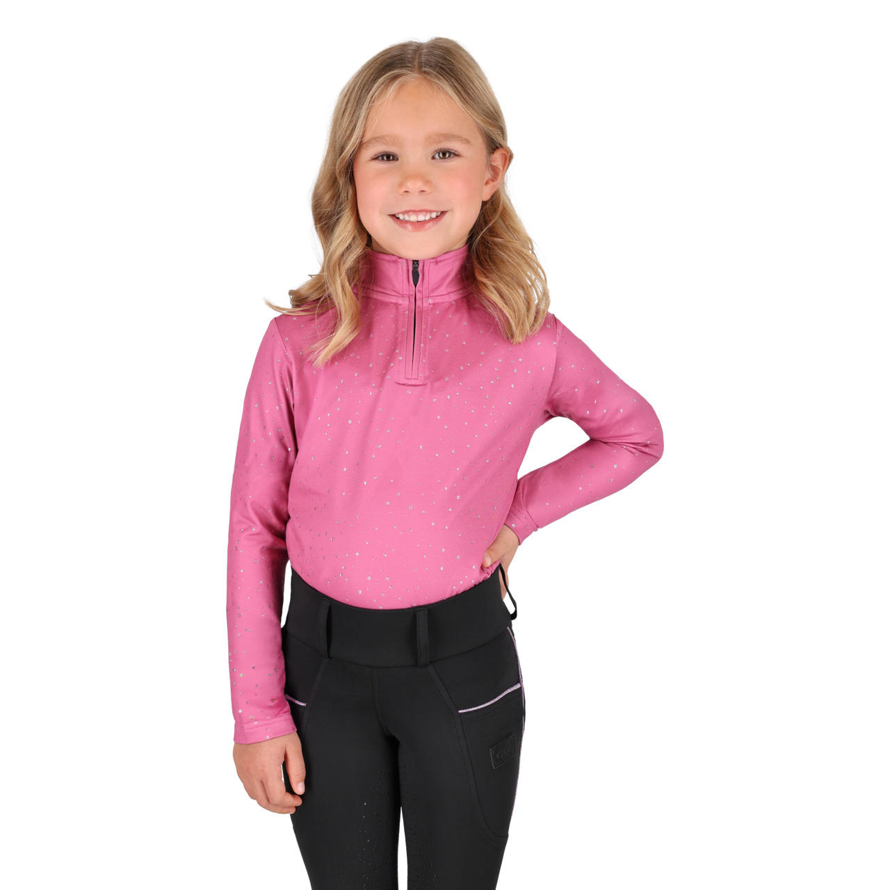 QHP Polo de sport manches longues Isalyn Junior