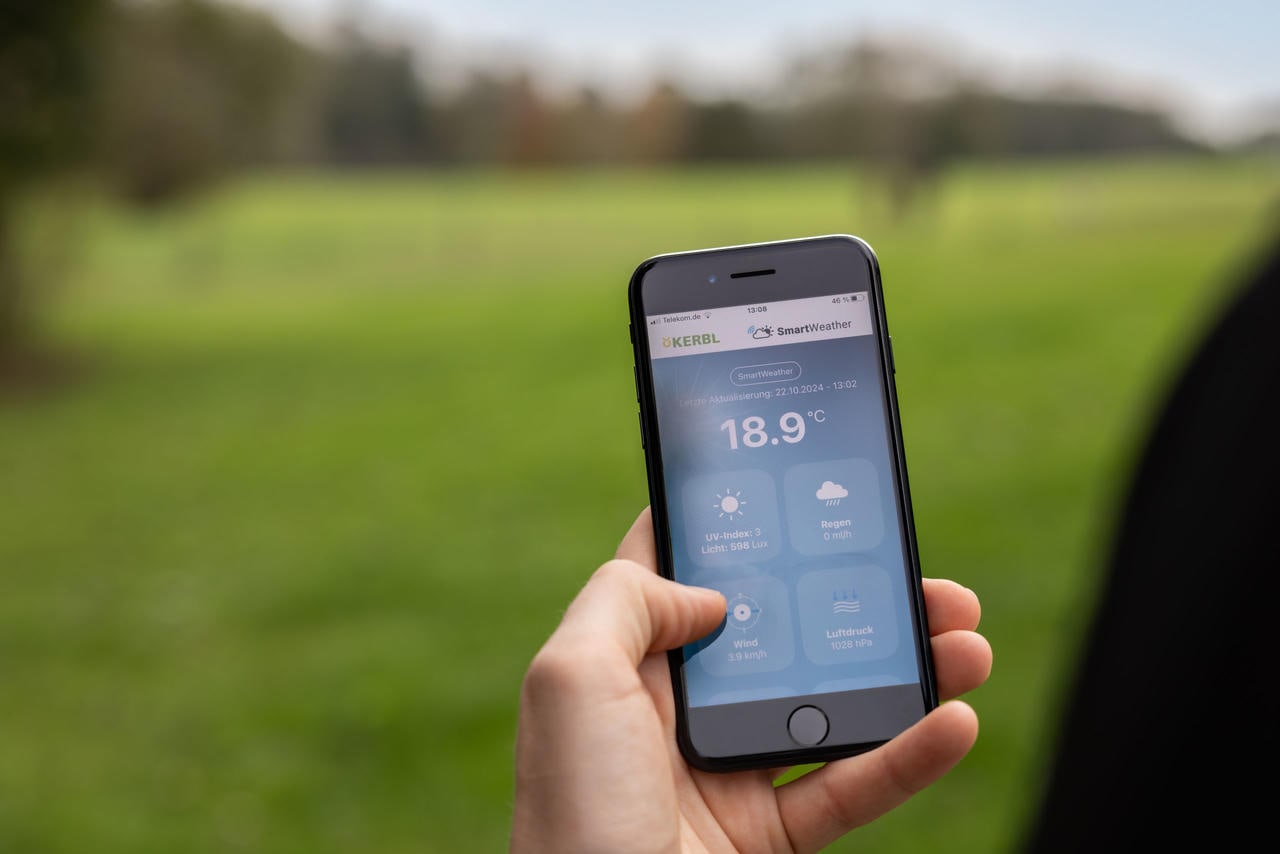 Kerbl Stazione Meteo Digitale 7 in 1 con funzione WiFi