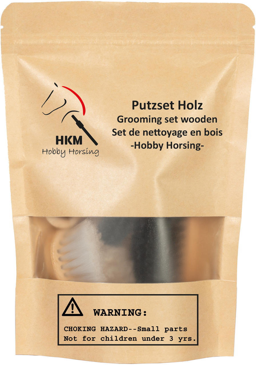 HKM Putzset Holz -Hobby Horsing-