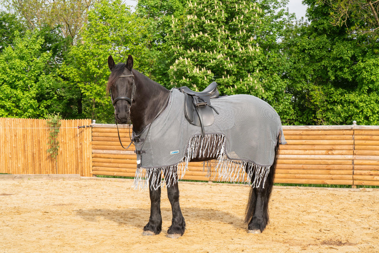 WAHL-Hausmarke Couvre-reins anti-mouches Protect avec franges WAHL-Hausmarke Couvre-reins anti-mouches Protect avec franges