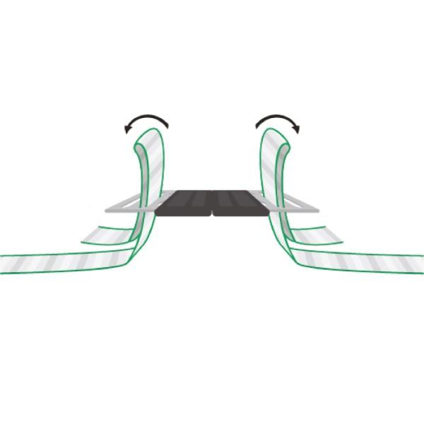 Litzclip Connettori per nastro - 40 mm, Inox ®