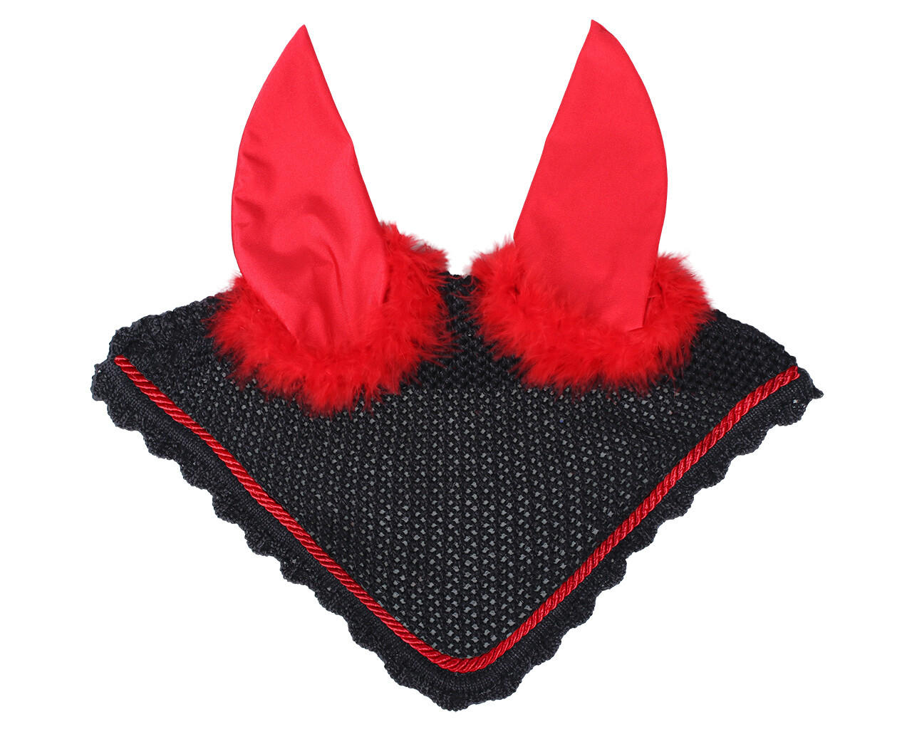 QHP Cuffia antimosche Halloween Diavoletto QHP Cuffia antimosche Halloween Diavoletto