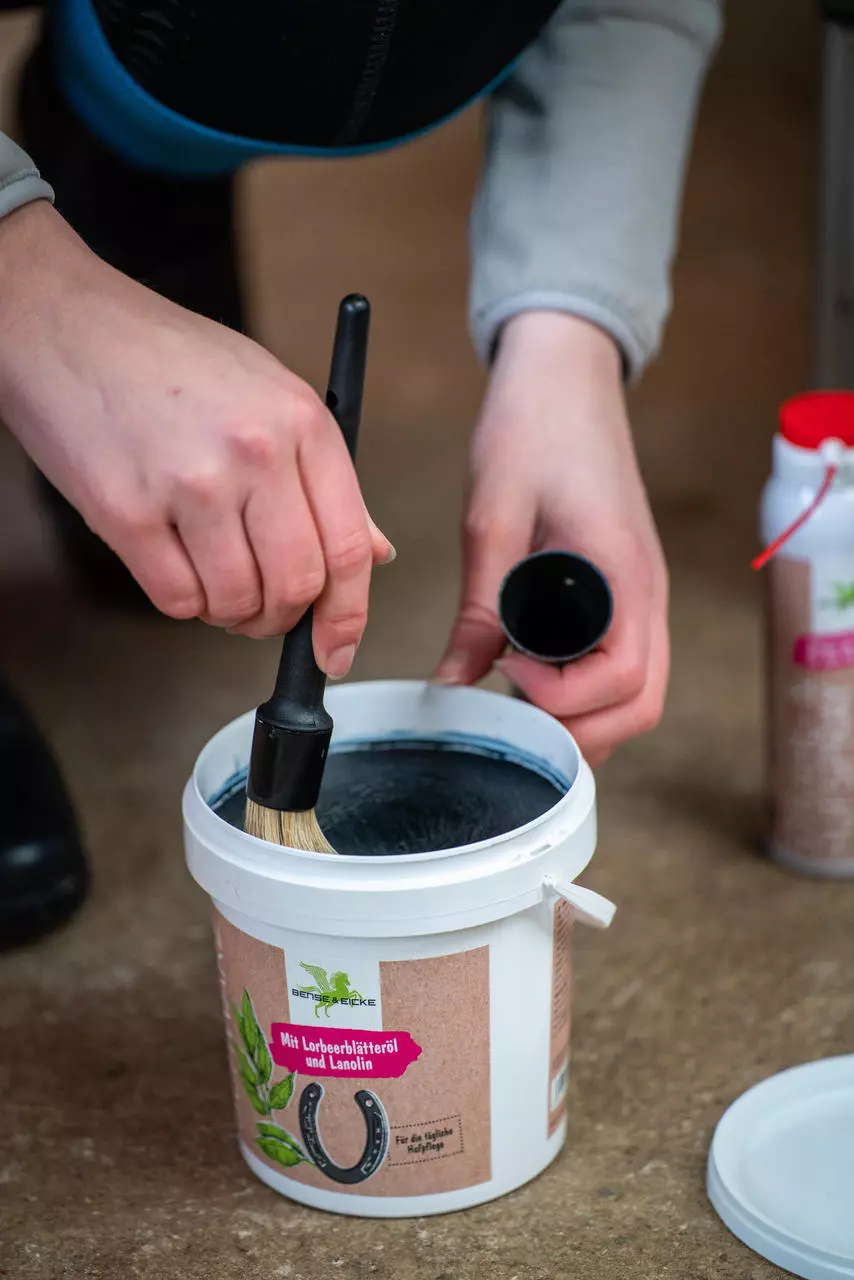 Ekkia Hufpinsel Kunststoff mit Kappe