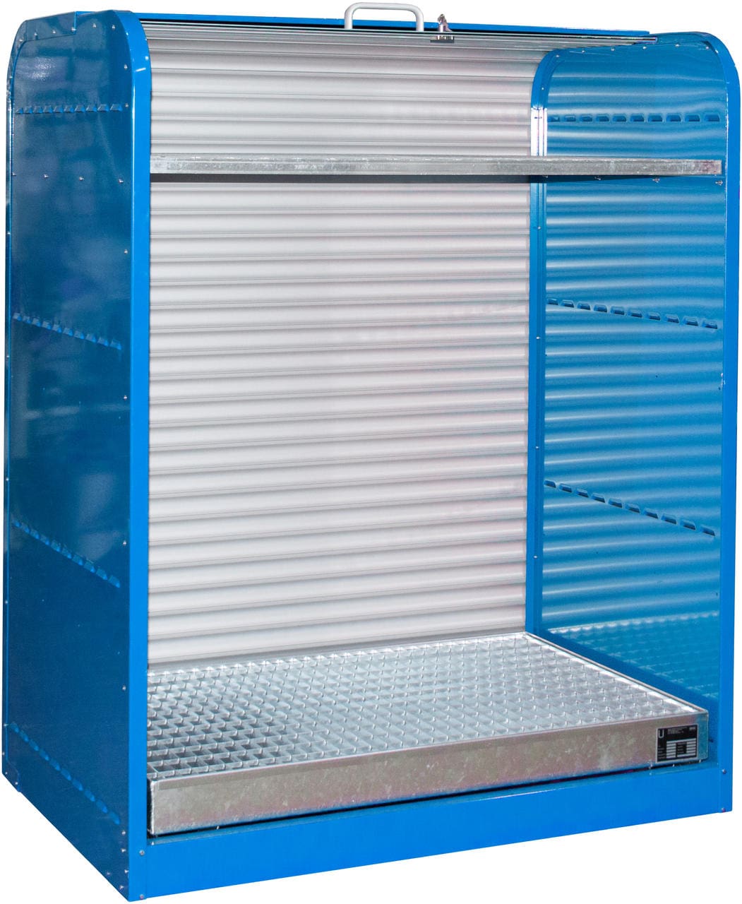 Armoire de stockage à rideau pour produits dangereux
