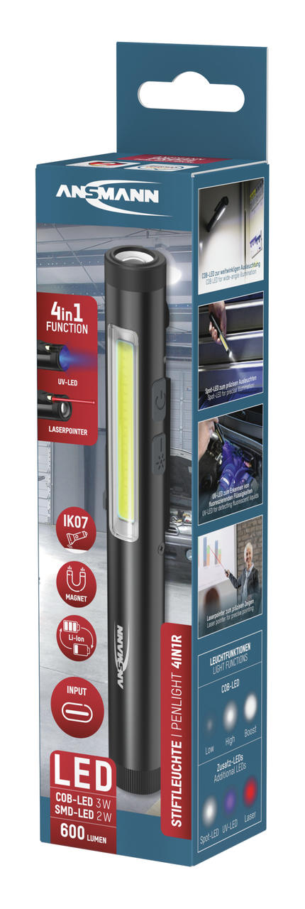 Ansmann LED-Stiftleuchte Penlight 4in1