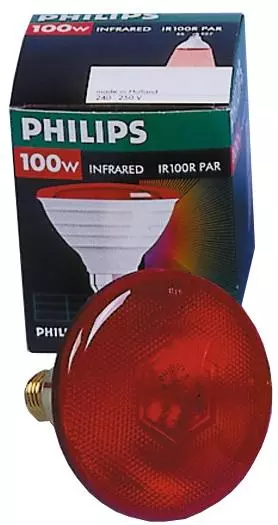 Philips Infrarot-Sparlampe, rot, 100 Watt