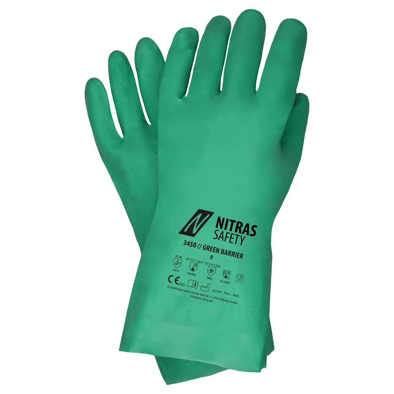 Nitras Chemikalienhandschuh Green Barrier