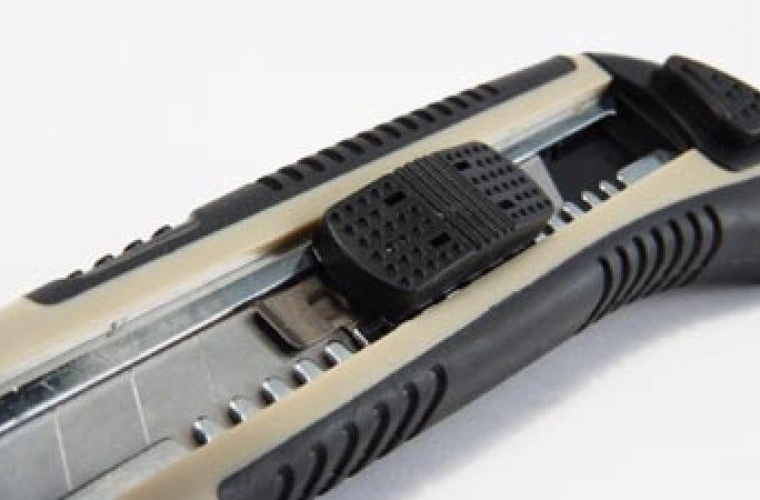Coltello da taglio nero/grigio