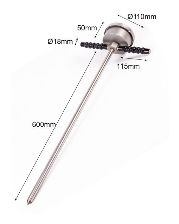 Silagethermometer mit 600 mm Sonde