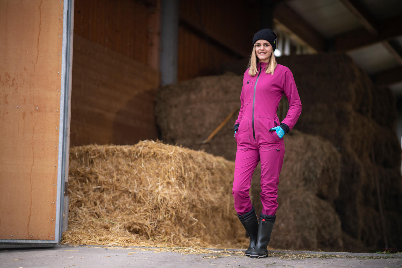 hairtex Overall Damen - berry