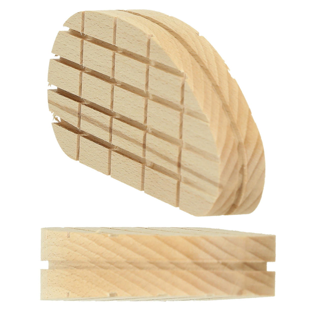 WAHL-Hausmarke Holzklotz XL - 130 mm - abgeschrägt