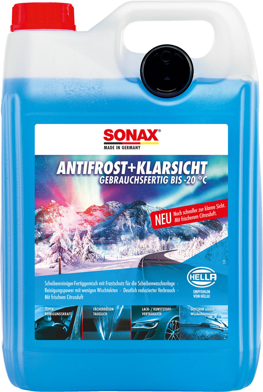 Sonax AntiFrost & KlarSicht mit Ausgießer 5 l Sonax AntiFrost & KlarSicht mit Ausgießer 5 l