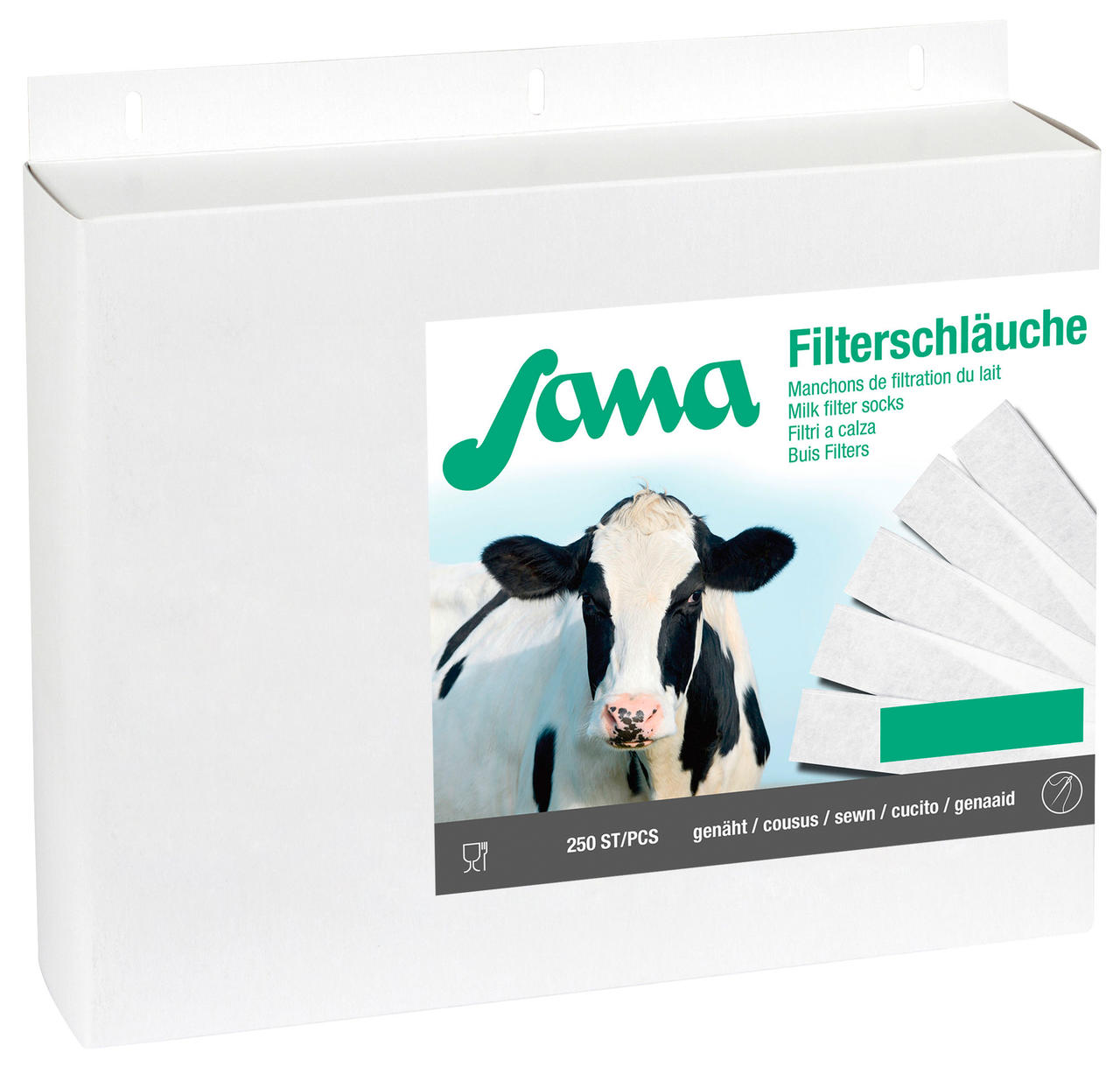 Sana Milchfilter Standard, genäht - 250 Stück - versch. Größen 530 x 58