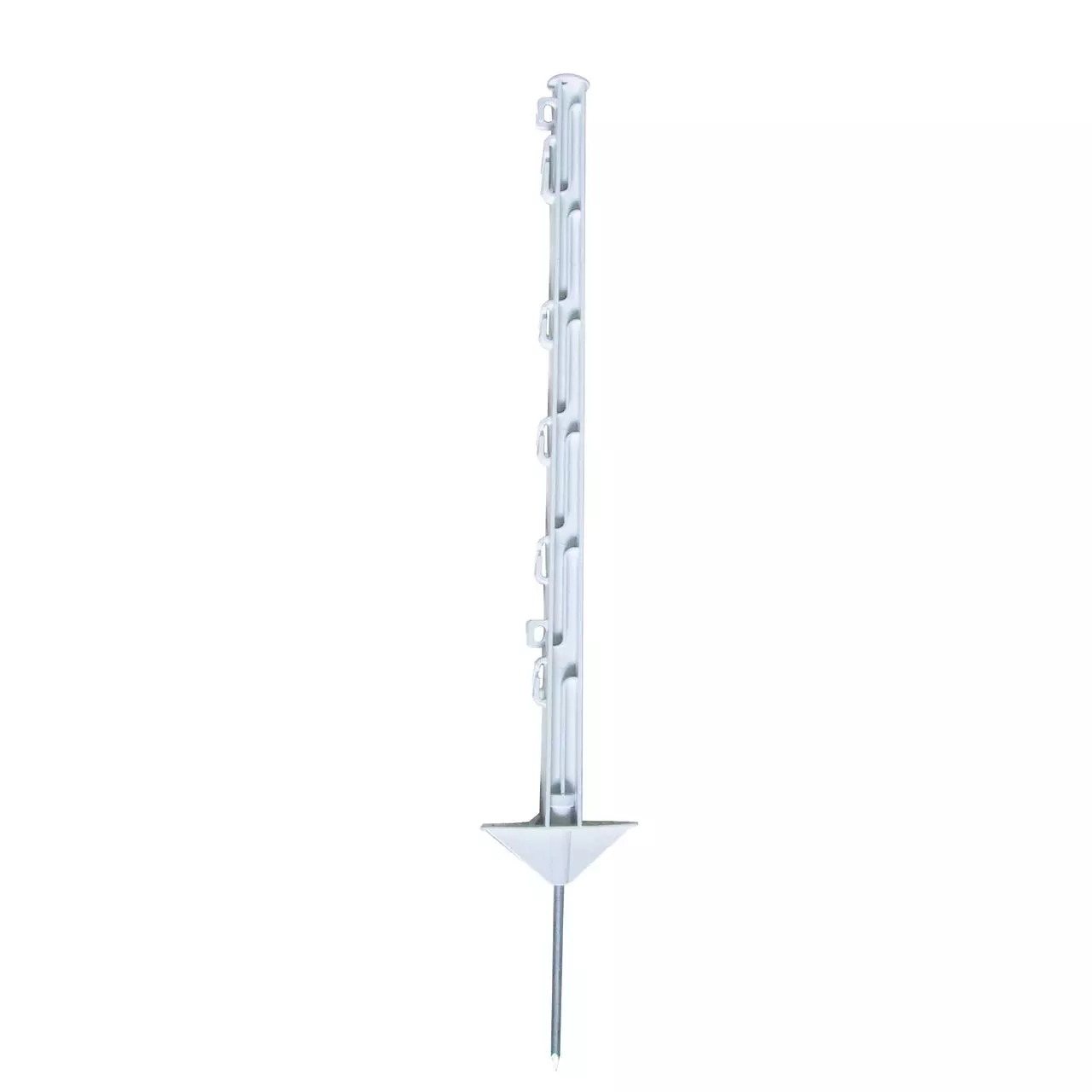 Göbel Kunststoffpfahl 75cm - Doppeltritt weiß