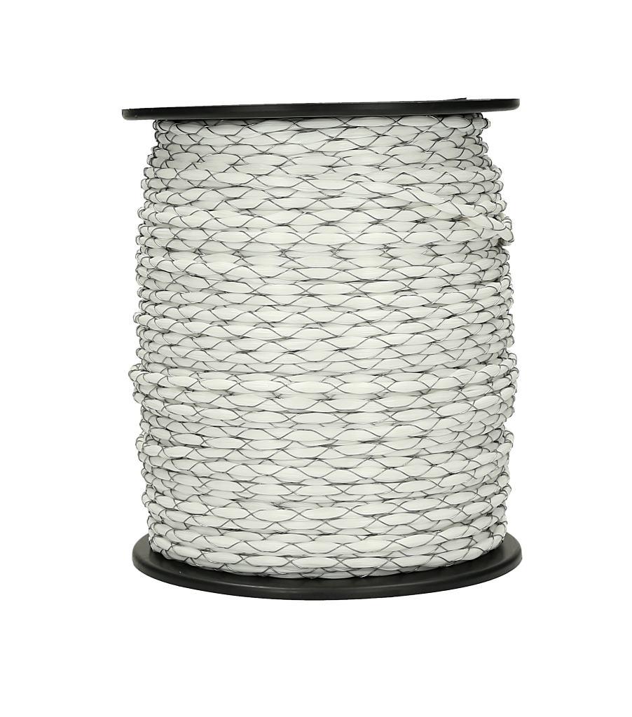 WAHL-FENCE Corda per recinti elettrici - MAXI, bianca - 4 mm / 200 m