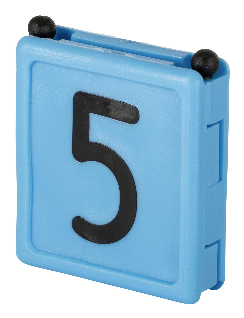 Kerbl Halsbandnummer DUO, 1-stellig, 6er Pack 5 blau