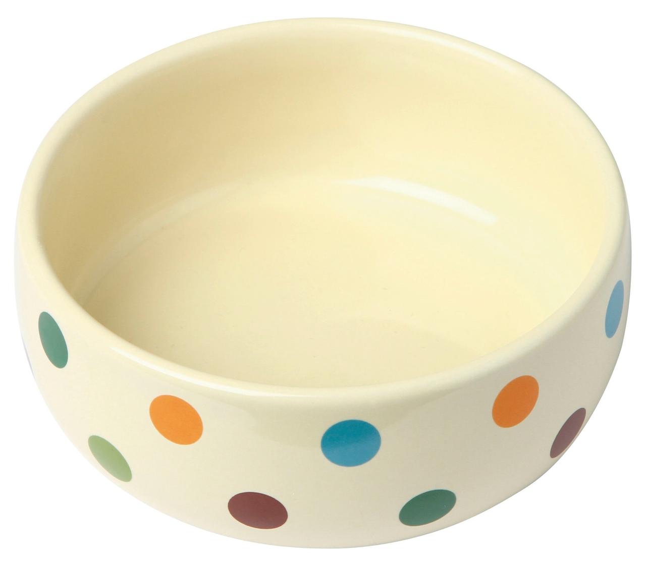 Kerbl Ciotola in ceramica Dots 300 ml