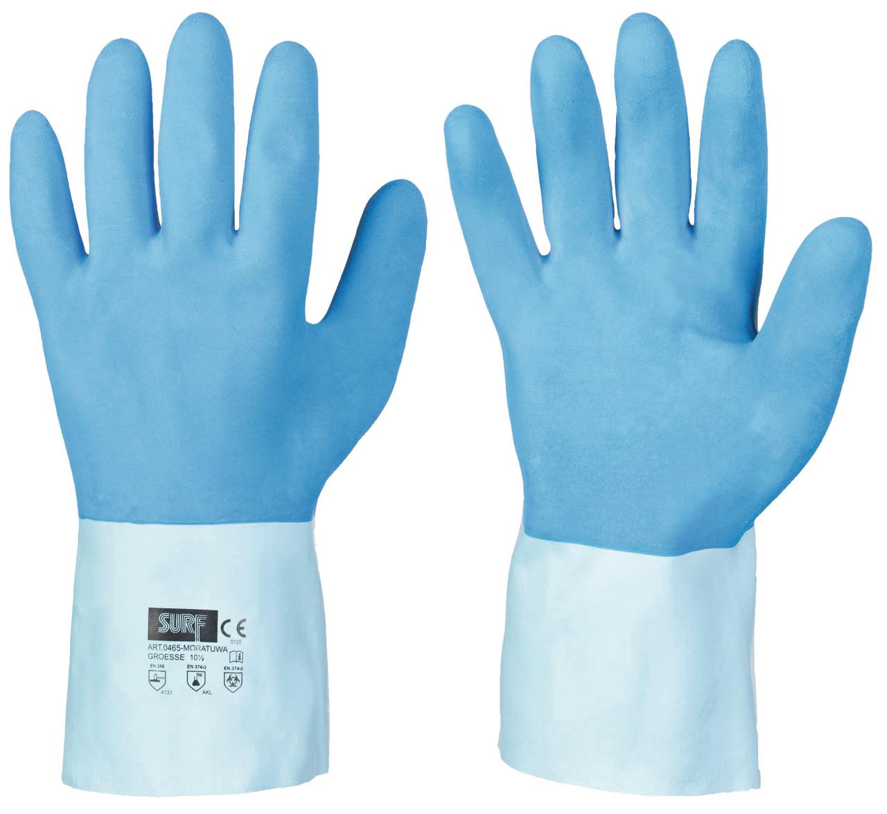 BLUE 30 Latexhandschuh EN 388/374, CAT3 8 blau