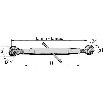 Gewindeoberlenker Kat.2 - M42x3