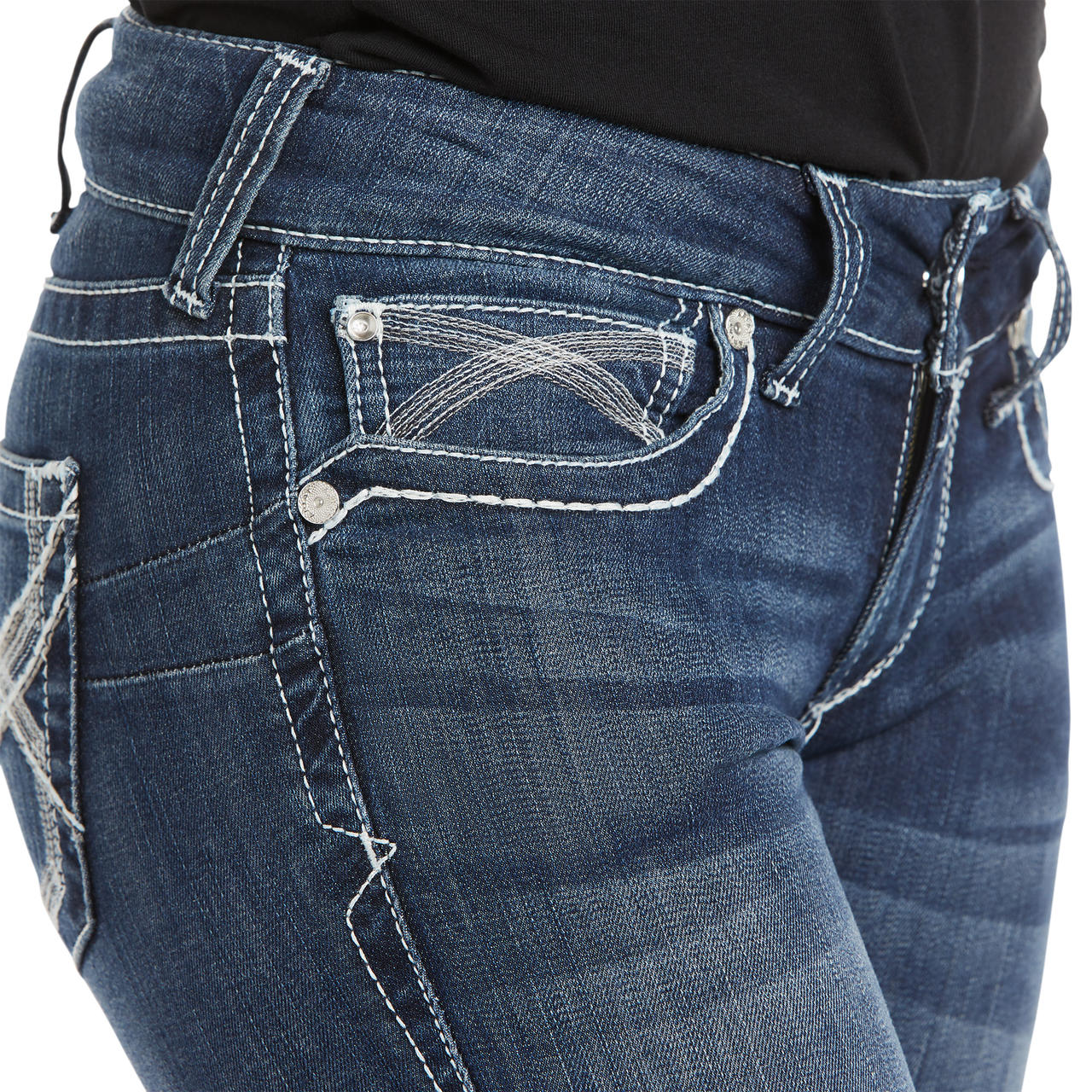 ARIAT R.E.A.L. Edera elasticizzata a vita media, con chiusura a chiave