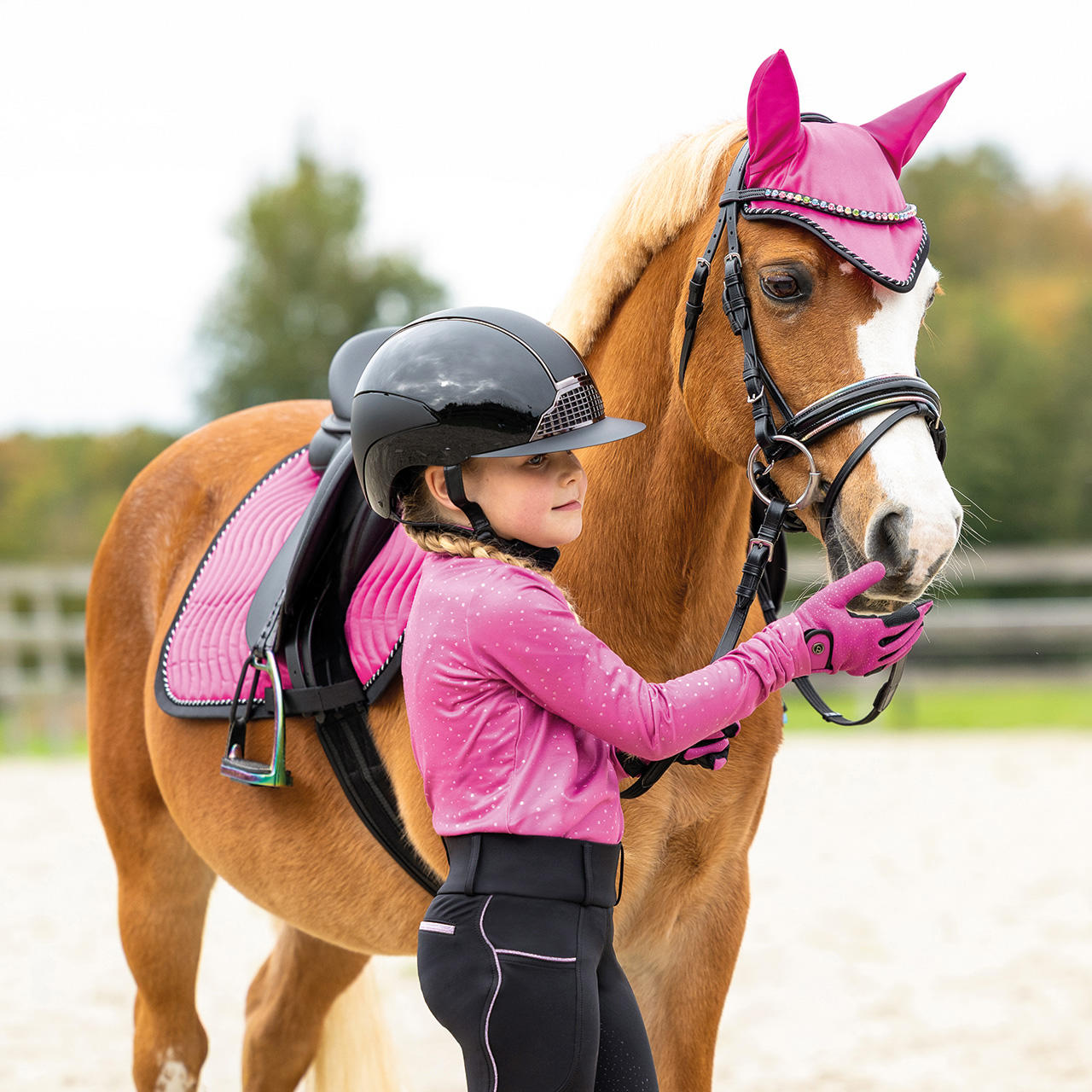 QHP Polo de sport manches longues Isalyn Junior