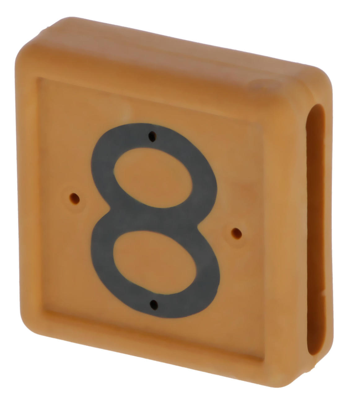 Fußbandnummer 1-stellig, 10er Pack 8 braun