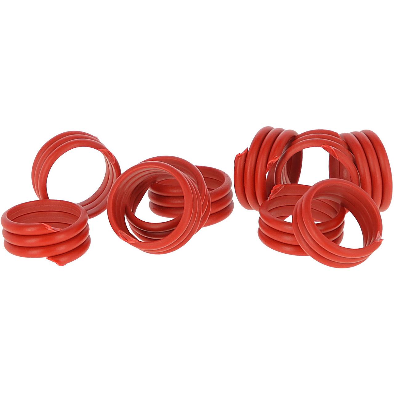 Kerbl Geflügel Spiralring 3x gedreht 16 mm rot