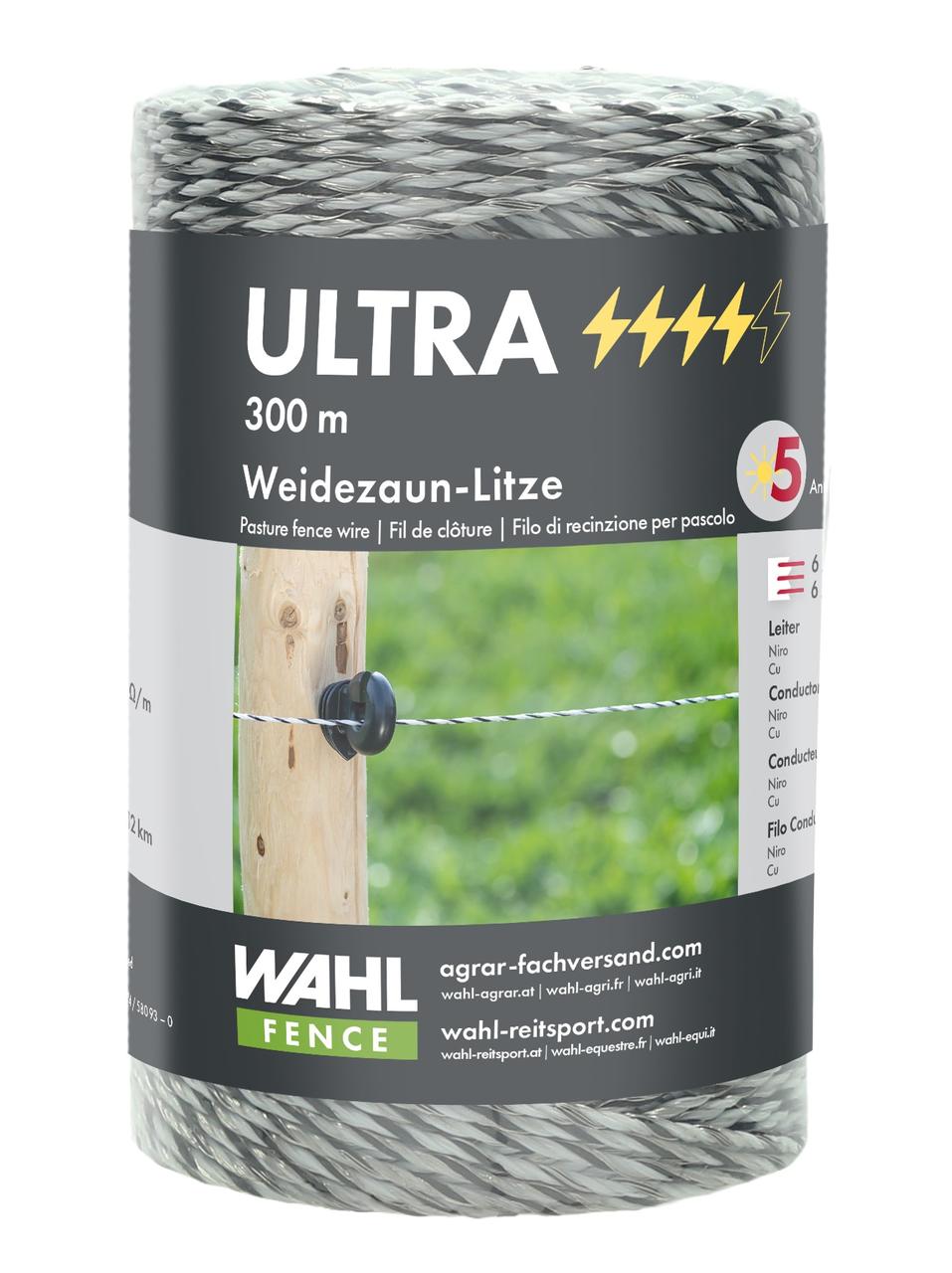 WAHL-FENCE Filo di recinzione per pascoli - ULTRA - 300 m WAHL-FENCE Filo di recinzione per pascoli - ULTRA - 300 m