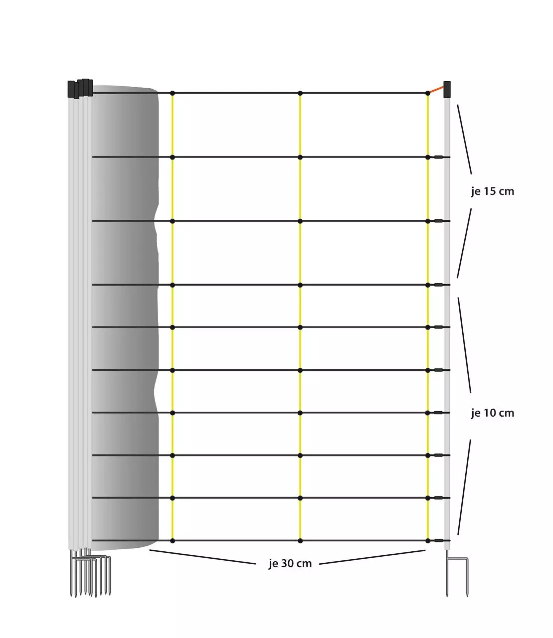 Horizont Livestock Netz 105 cm, 50m