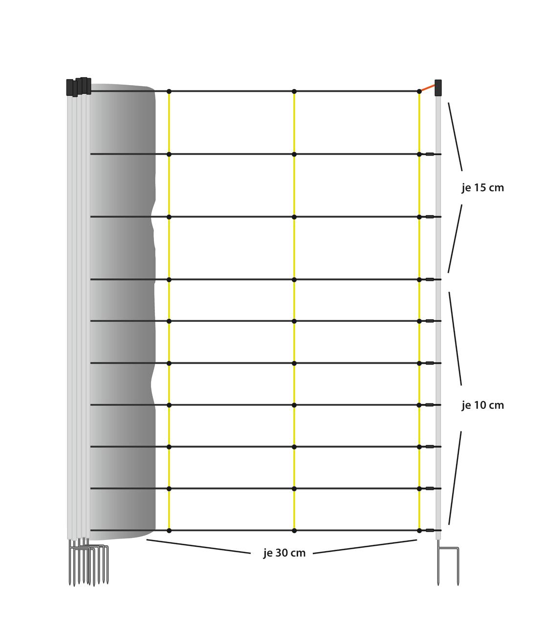 Horizont Rete Livestock, alta 105 cm, 50 m