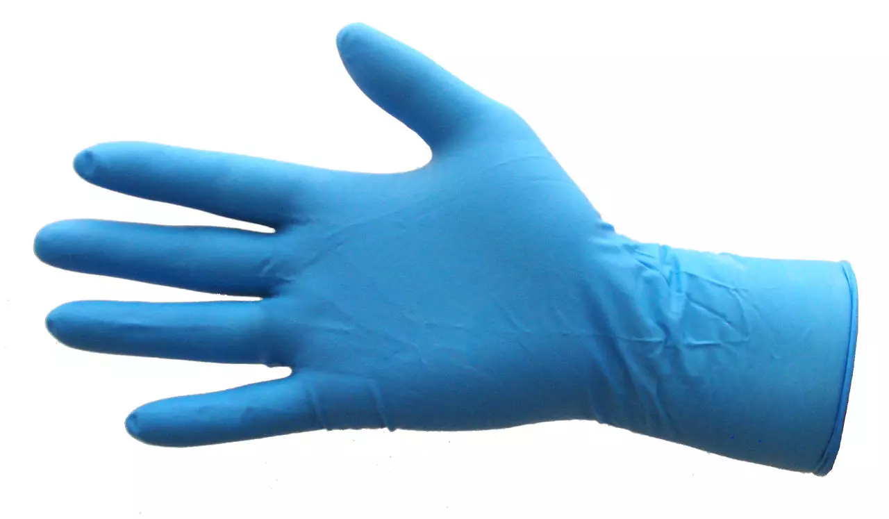 WAHL-Hausmarke Melkhandschuh BLUE NITRILE 8 mil