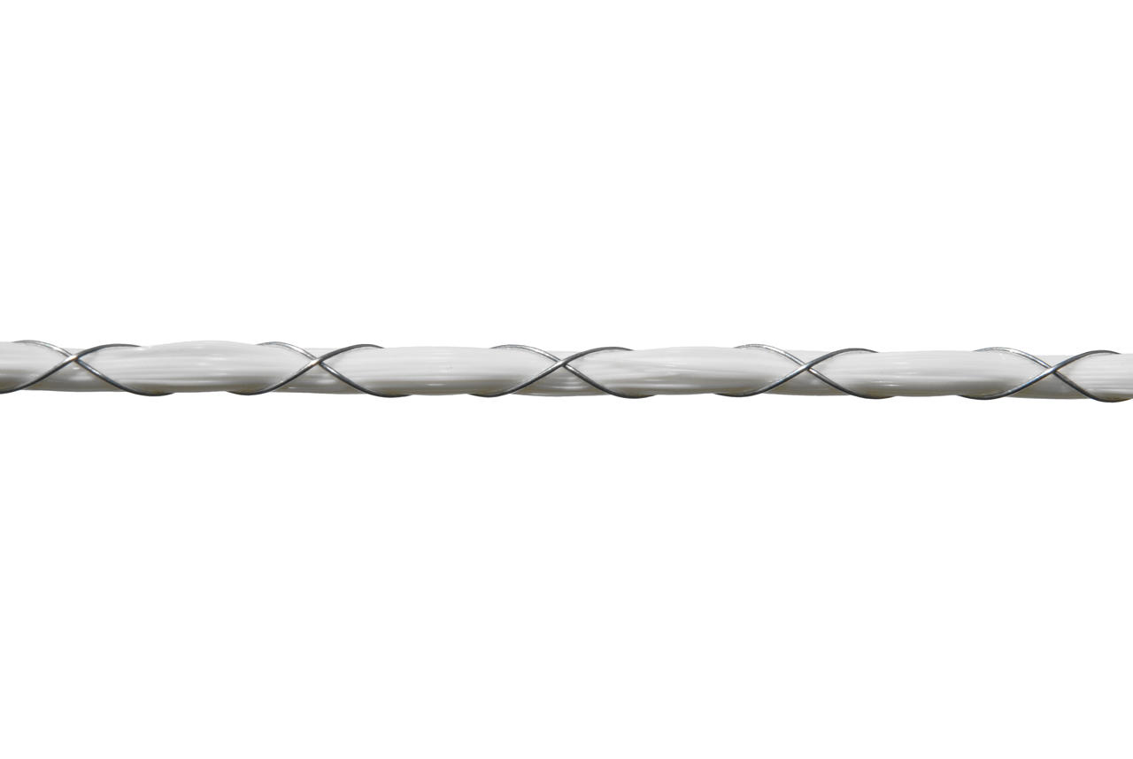 WAHL-FENCE Corda per recinti elettrici - MAXI, bianca - 4 mm / 200 m